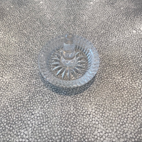 Waterford Crystal Round Ring Holder, Engagements, Weddings, 3" Dia. - Picture 5 of 5